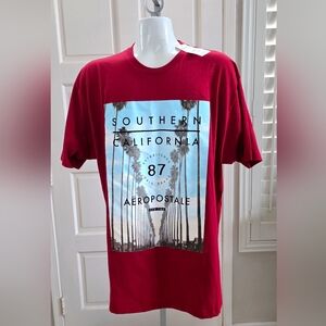 Aéropostale Southern California palm tree motif Men's shirt size XXL New NWT